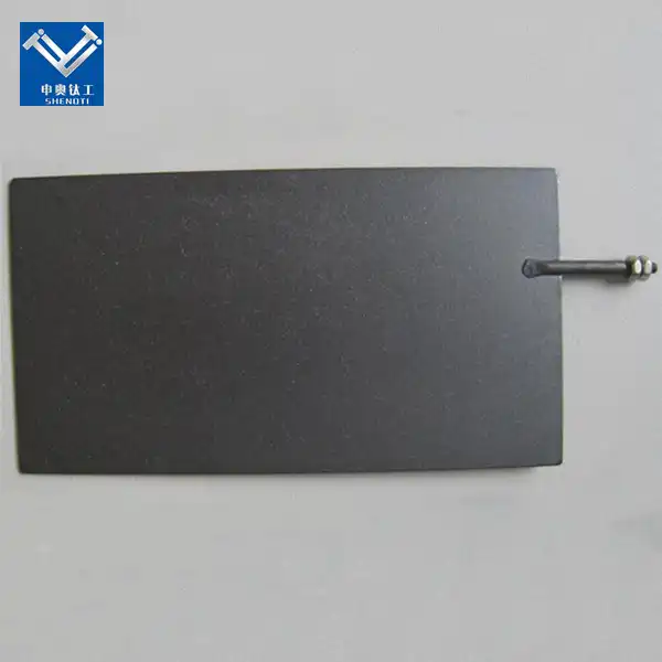 Titanium anode for alkaline water electrolysis under variable renewable power loads